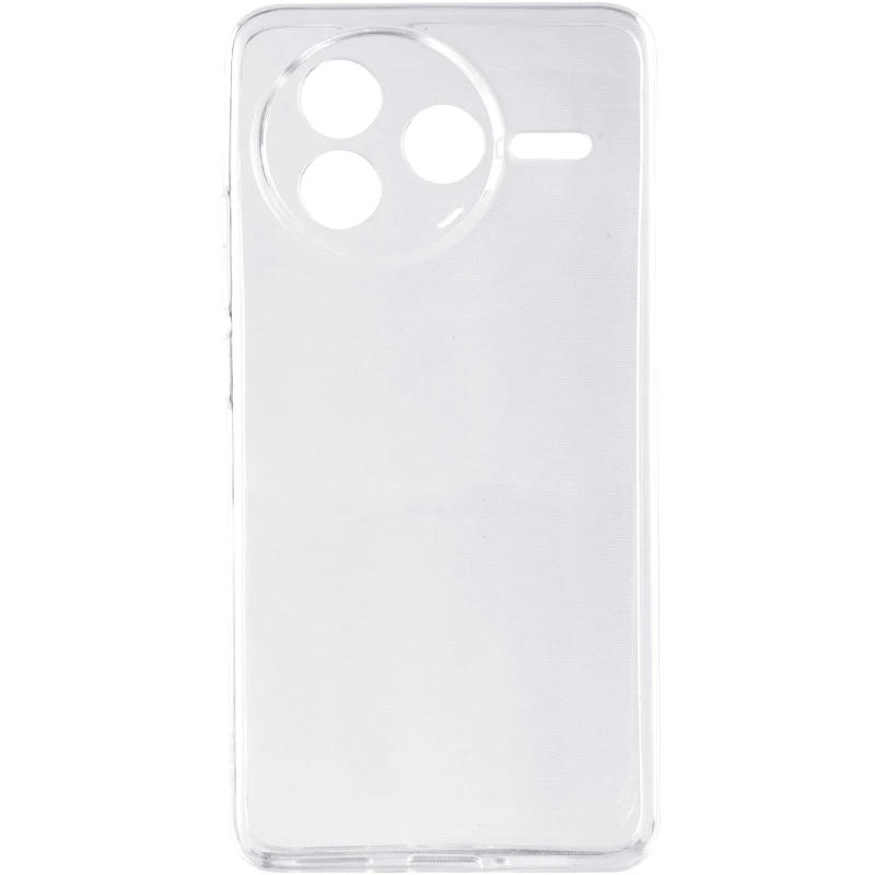 Ультратонкий силіконовий чохол 1,5 мм з захистом камери на Xiaomi Poco F7 Pro – Безбарвний (прозорий). Фото 3 з 5