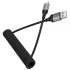 Дата кабель Hoco X121 Nuevo USB to Lightning 2.4A (1.5m) – Black. Фото 6 з 7