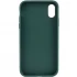 TPU чохол Bonbon з металевими кнопками на Apple iPhone XS Max (6.5") – Зелений / Pine green. Фото 3 з 5