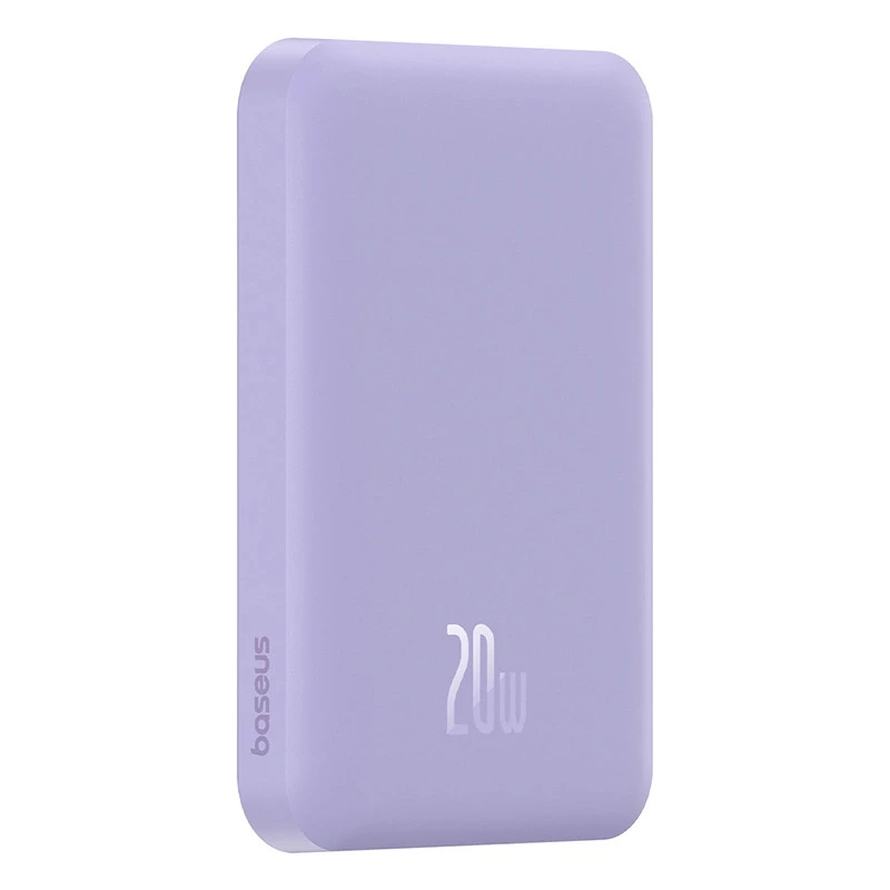 

Портативний зарядний пристрій Power Bank Baseus Magnetic Mini OS 20W c БЗП 5000 mAh (P10022107) (Nebula Purple)