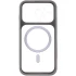 Чохол TPU GETMAN Moon Clear with MagSafe для Apple iPhone 15 Pro Max (6.7") – Grey. Фото 5 з 7
