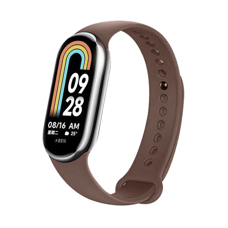 Силиконовый ремешок для Xiaomi Mi Band 7/6/5/4/3 – Коричневый / Brown. Фото 1 из 4
