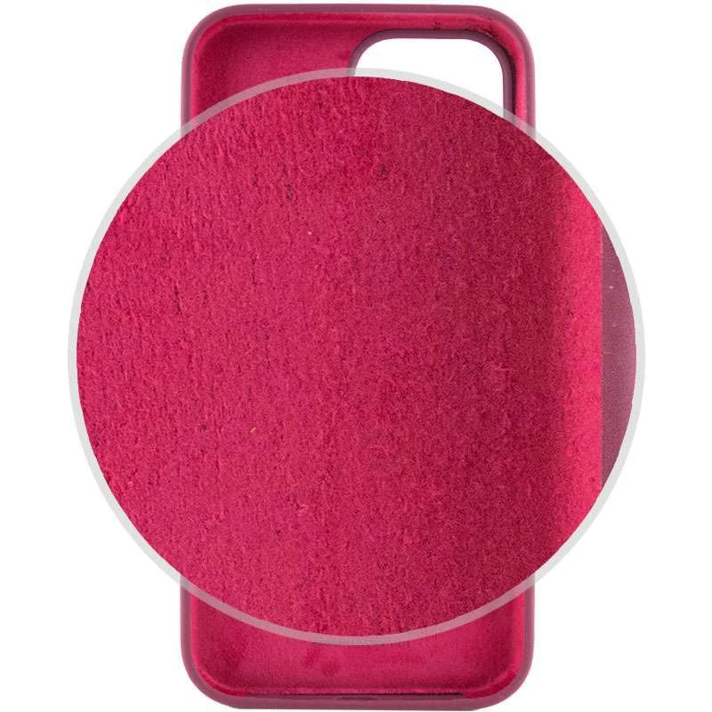 Чехол Silicone Case с закрытым низом для Apple iPhone 14 Pro Max (6.7") – Бордовый / Plum. Фото 3 из 5