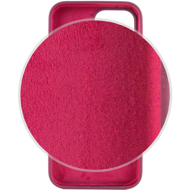 Чохол Silicone Case з закритим низом на Apple iPhone 15 Pro (6.1") – Бордовий / Plum. Фото 3 з 5