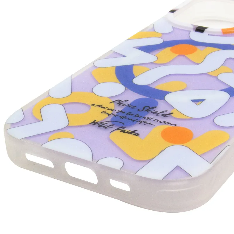 TPU чехол Pastel Chaos with MagSafe для Apple iPhone 17 (6.3") – White. Фото 6 из 7
