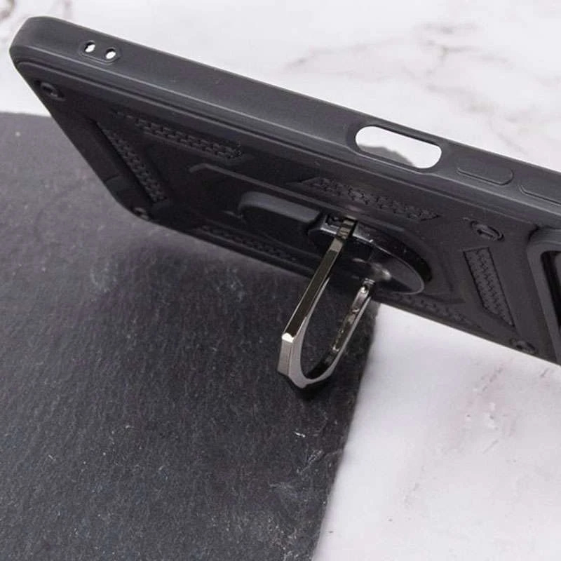 Ударопрочный чехол Serge Ring с защитой камеры для Samsung Galaxy A03 – Черный. Фото 3 из 3