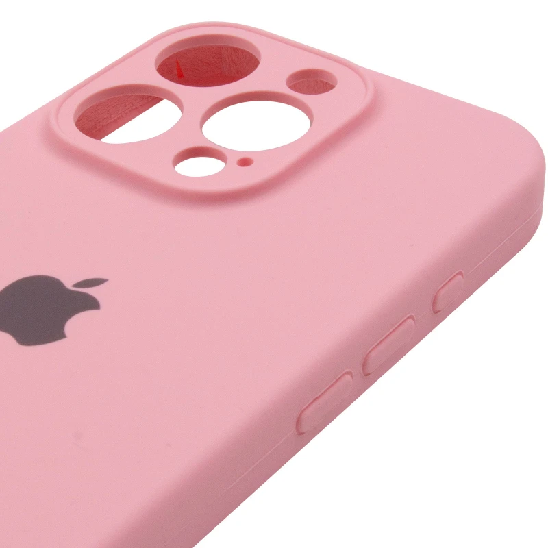 Чехол Silicone Case с защитой камеры для Apple iPhone 14 Pro (6.1") – Розовый / Light pink. Фото 7 из 9