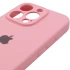 Чехол Silicone Case с защитой камеры для Apple iPhone 14 Pro (6.1") – Розовый / Light pink. Фото 7 из 9