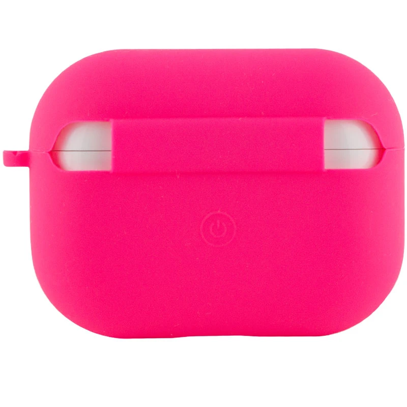 Силіконовий футляр з мікрофіброю для навушників Airpods Pro – Рожевий / Barbie pink. Фото 4 з 5