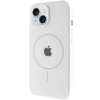 Чехол Silicone Armor Max with MagSafe для Apple iPhone 14 Plus (6.7") — Белый / White