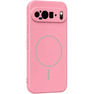Чохол Silicone Cover Lakshmi Full Camera (AA) with Magnetic Fit для Google Pixel 9 Pro XL — Рожевий / Light pink