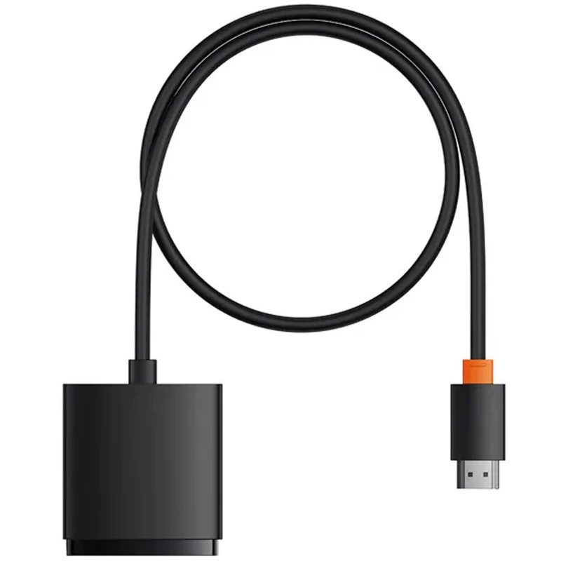 Перехідник HUB Baseus AirJoy Series 2in1 HDMI to HDMI/HDMI (B01331105) – Cluster Black. Фото 6 з 6