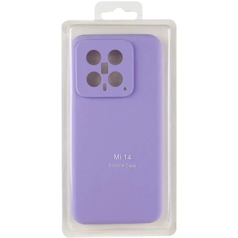 Чохол Silicone Case Lakshmi Plus з закритою камерою на Xiaomi 14 – Бузковий / Dasheen. Фото 10 з 11