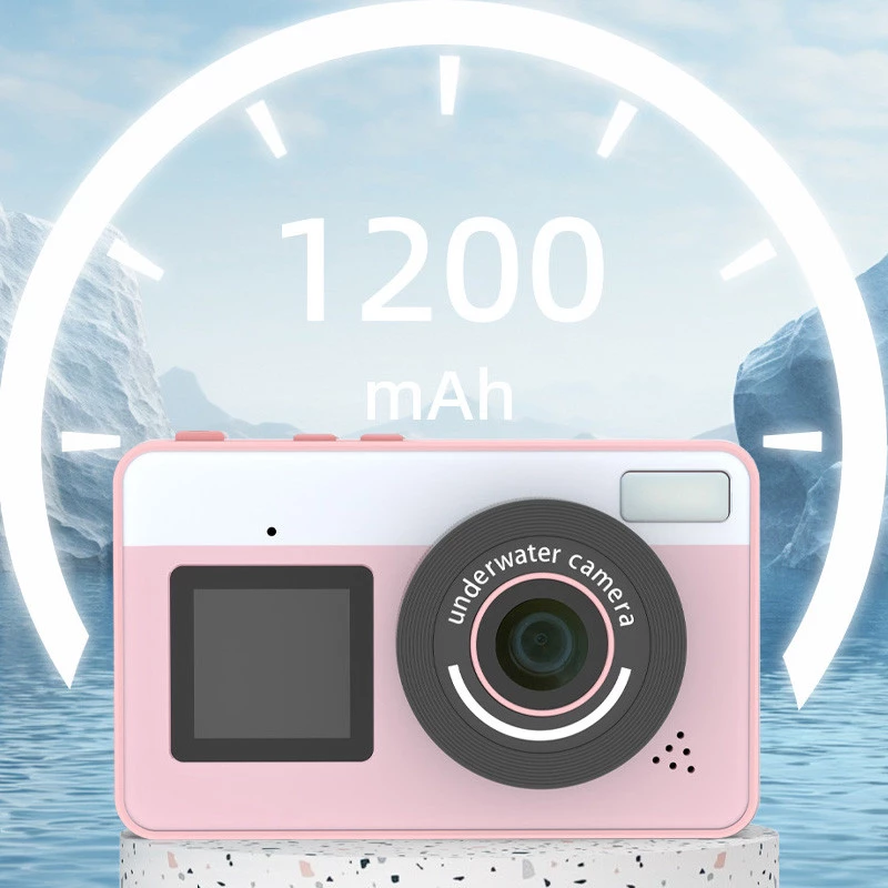 Дитяча водонепроникна цифрова камера D70 – Pink. Фото 5 з 5