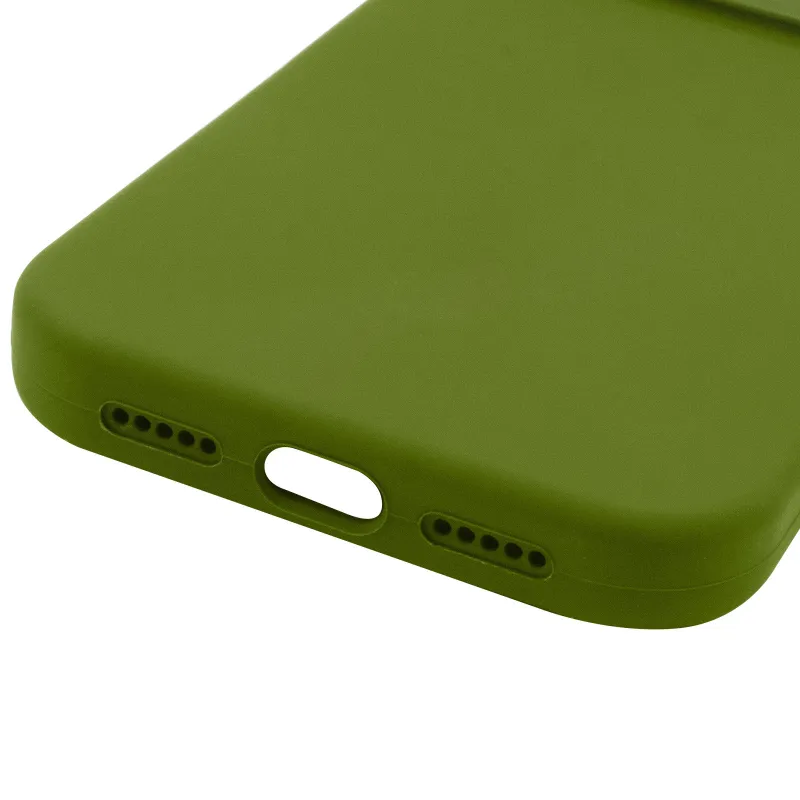 Чехол Silk Full Camera Protective (AA) NO LOGO для Apple iPhone 17 Pro Max (6.9") – Зеленый / Dark Olive. Фото 5 из 5