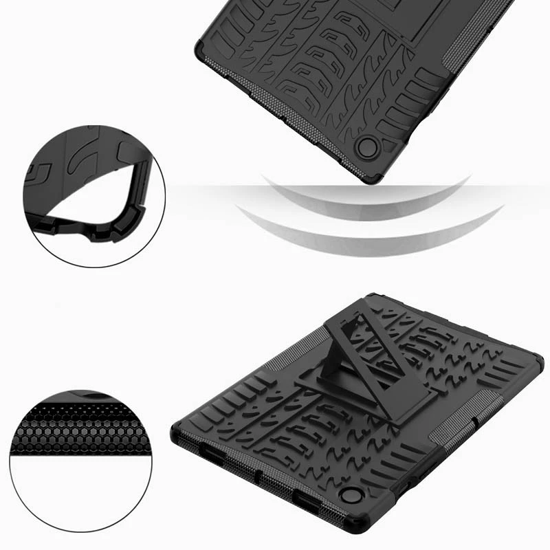 TPU+PC чохол Protector Stand для Samsung Galaxy Tab A8 10.5" (2021) – Black. Фото 12 з 12