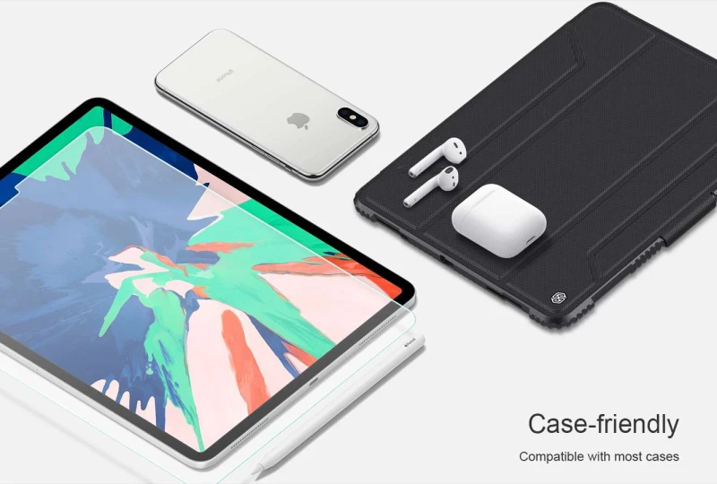 Захисне скло Nillkin (H+) на Apple iPad Pro 12.9" (2018) – Прозорий. Фото 6 з 8