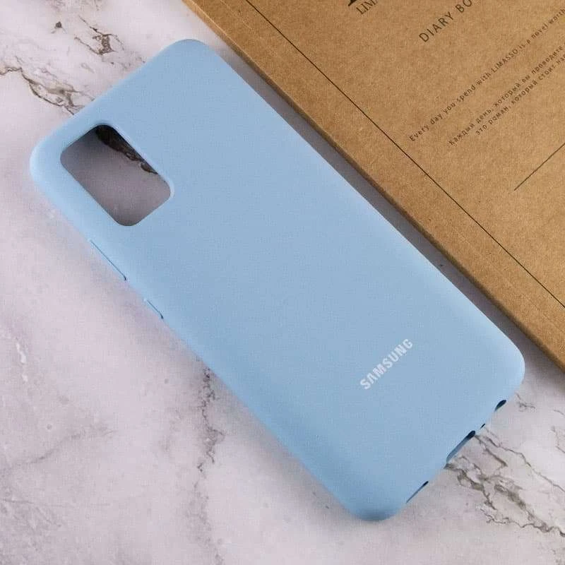 Чохол Silicone Case з закритим низом на Samsung Galaxy A02s – Блакитний / Lilac Blue. Фото 6 з 6