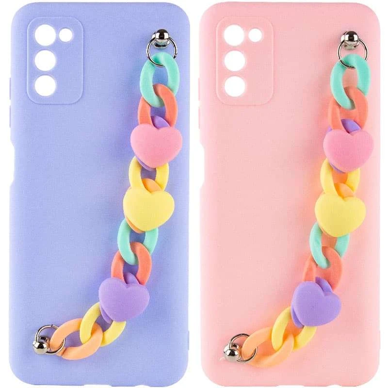 

Чохол Heart з ланцюгом на Samsung Galaxy A03s