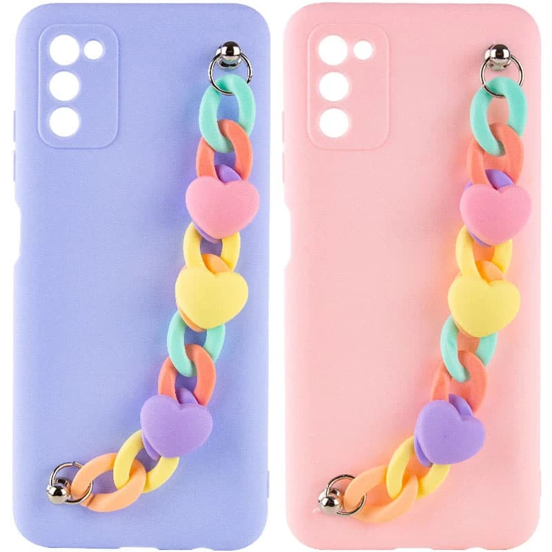 Чехол Heart с цепочкой для Samsung Galaxy A05s фото 1 из 1