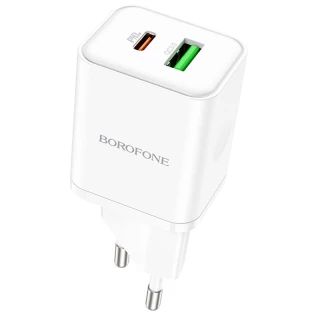 СЗУ Borofone BN7 PD20W+QC3.0 (1USB-A/1C) фото 1 СЗУ Borofone BN7 PD20W+QC3.0 (1USB-A/1C) фото 1 из 1