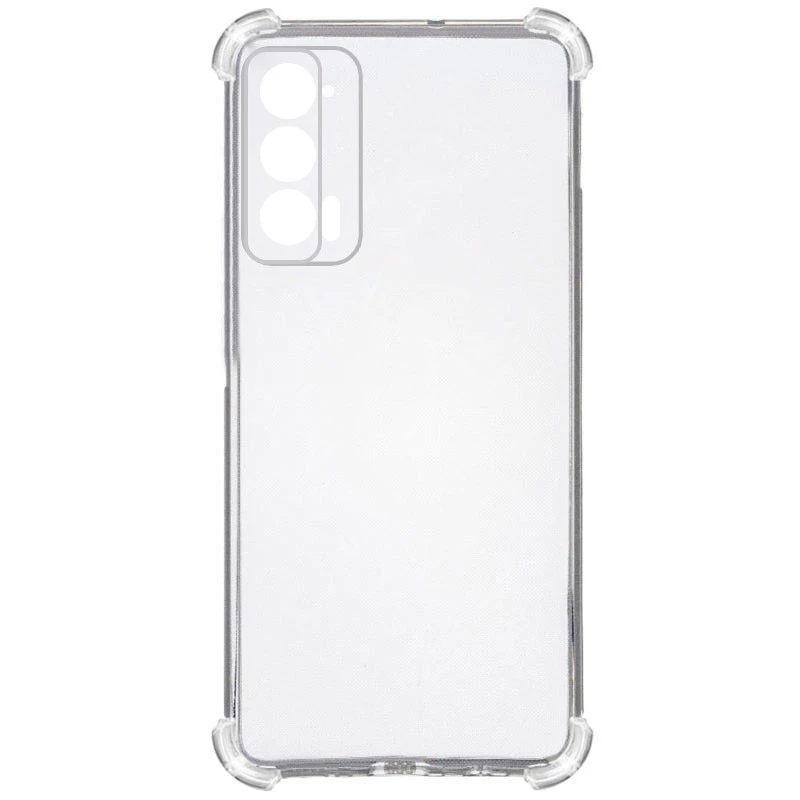 Ультратонкий силіконовий чохол GETMAN з критими бортами та камерою для Motorola Edge 60 Fusion – Безбарвний (прозорий). Фото 2 з 4