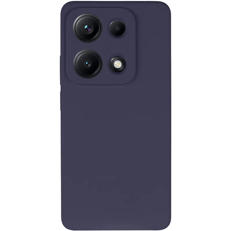 Чохол Silicone Case Lakshmi Premium із закритою камерою для Xiaomi Redmi Note 14S – Темно-синій / Midnight blue. Фото 3 з 8
