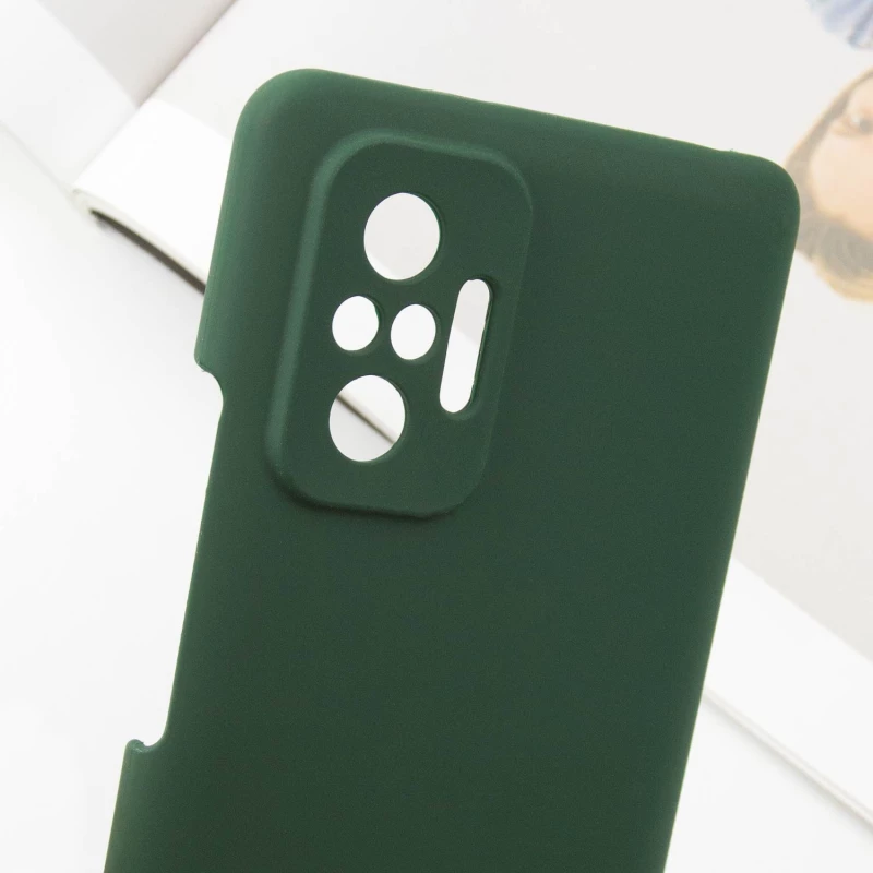 Чохол Silicone Case Lakshmi Premium з закритою камерою на Xiaomi Redmi Note 10 Pro – Зелений / Cyprus Green. Фото 5 з 7