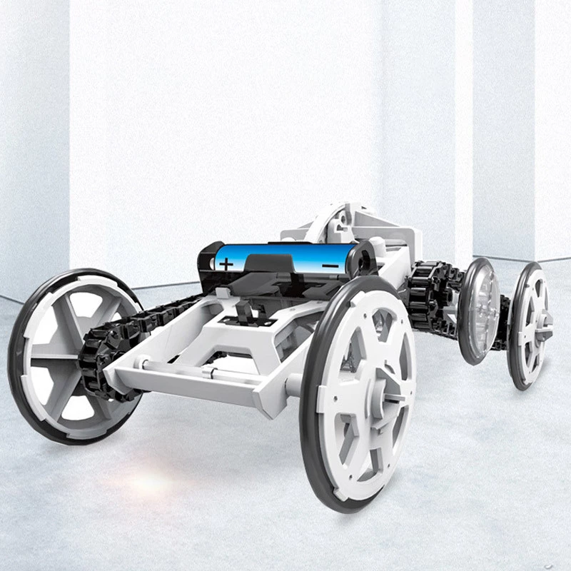 Конструктор позашляховик-скелелаз на сонячній батареї DYY008 Diy Solar – White. Фото 4 з 6