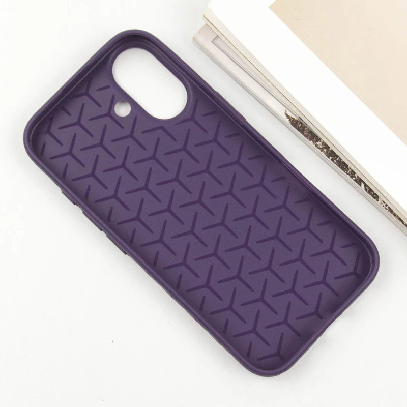 TPU чехол плетенка для Apple iPhone 16 – Purple. Фото 6 из 9