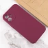 Чохол Silk Full Camera Protective (AA) NO LOGO для Apple iPhone 12 (6.1") – Бордовий / Plum. Фото 4 з 4