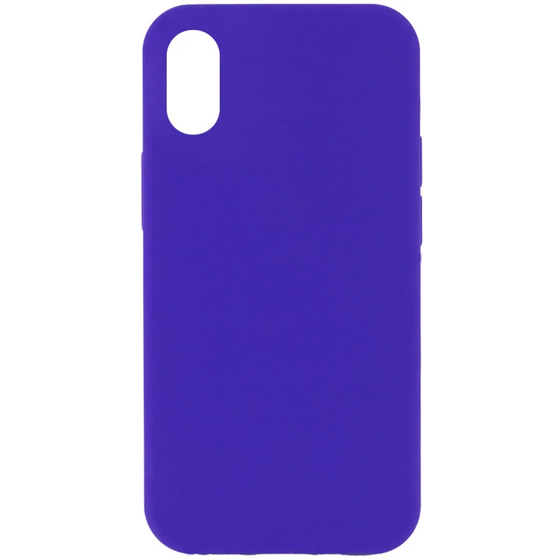 Чохол з закритим низом Silicone Case на Apple iPhone XR (6.1") – Фіолетовий / Ultra Violet. Фото 1 з 3