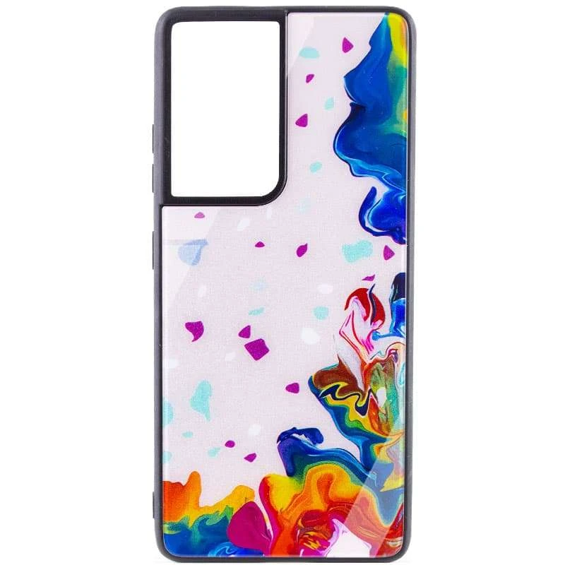 

Скляний чохол Diversity на Samsung Galaxy S21 Ultra (Stains multicolored)
