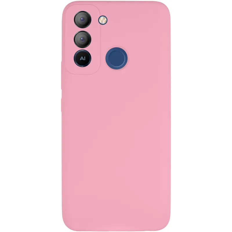 Чехол Silicone Case Lakshmi Premium з закритою камерою на TECNO Pop 5 LTE – Розовый / Light pink. Фото 3 из 8