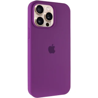 Чохол Silicone Case з закритим низом на Apple iPhone 14 Pro Max (6.7") — Фіолетовий / Grape