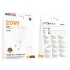 МЗП Borofone BA103A Pudding PD20W (1USB-C) + кабель Type-C to Type-C – White. Фото 6 з 6