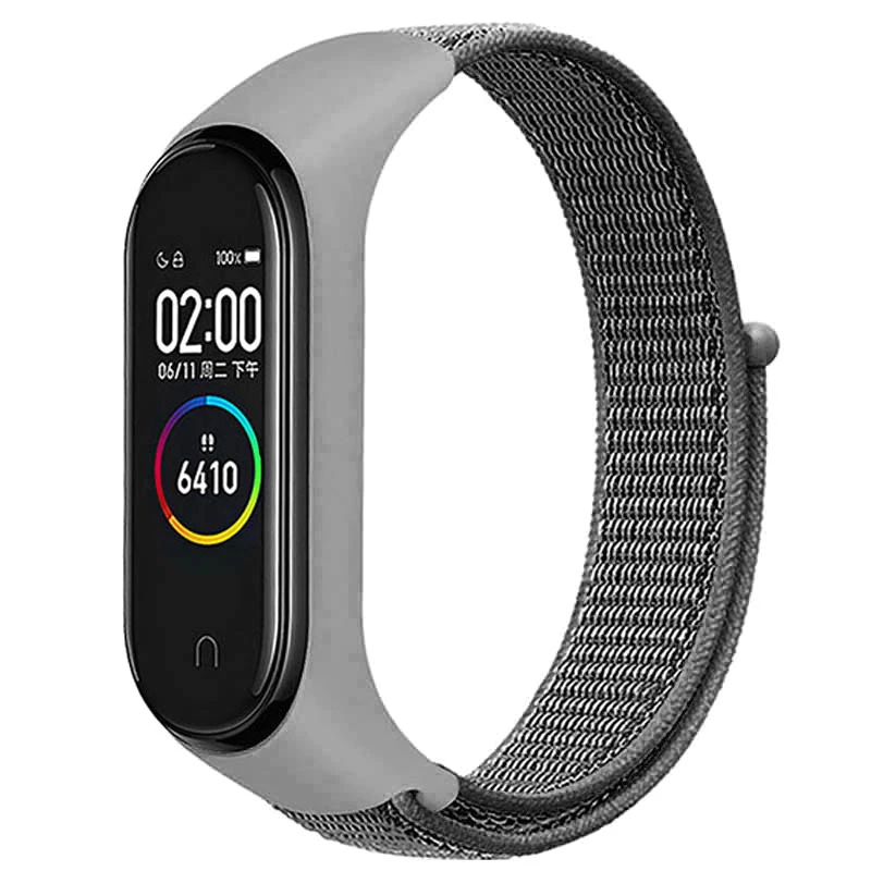 

Ремешок Nylon для Xiaomi Mi Band 4/3/2 (Серый), Сірий