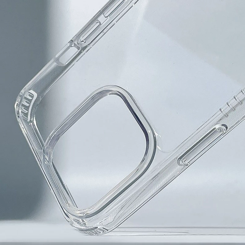 Ребристый силиконовый чехол на Apple iPhone 14 (6.1") – Clear. Фото 2 из 3