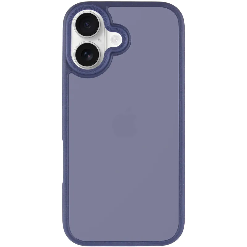TPU+PC с металлическими кнопками для Apple iPhone 16 – Синий / Navy Blue. Фото 2 из 12