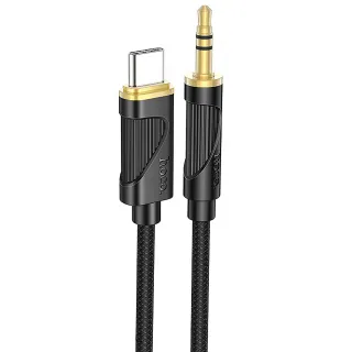 Аудіо кабель Aux Hoco UPA30 Friend (Type-C to AUX 3.5mm) (1m) фото 1 з 4