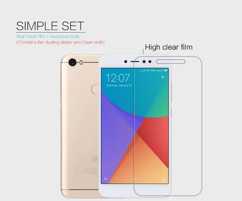 Захисна плівка Nillkin Crystal на Xiaomi Redmi Note 5A Prime / Redmi Y1 фото 2 з 3