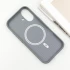 Шкіряний чохол з візерунком та MagSafe на Apple iPhone 16 – Grey. Фото 6 з 9