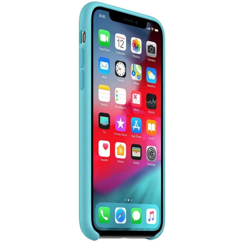 Чехол Silicone Case без лого для Apple iPhone 11 Pro (5.8") – Бирюзовый / Ice Blue. Фото 3 из 3