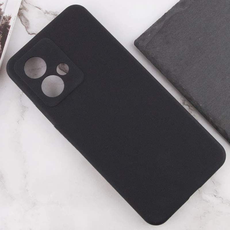 Чохол Silicone Case Lakshmi Plus з закритою камерою на Motorola Moto G84 – Чорний / Black. Фото 4 з 5
