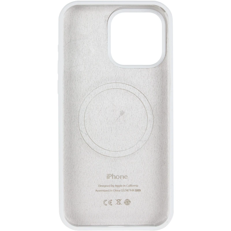 Чехол Silicone Case Full Protective (AA) V2 with MagSafe для Apple iPhone 11 Pro Max (6.5") – Белый / White. Фото 4 из 7