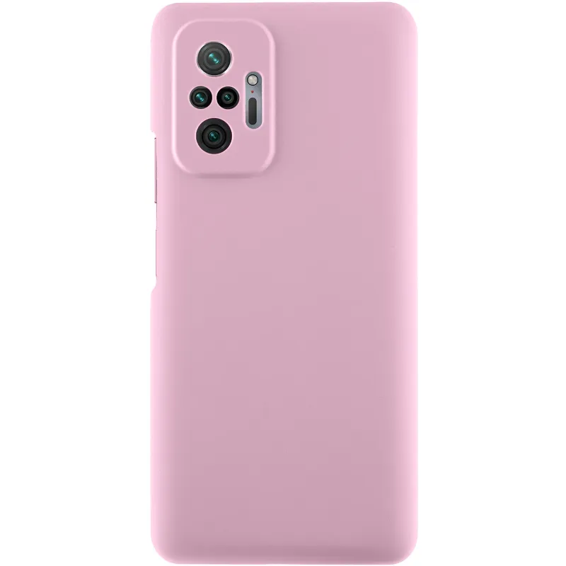 Чохол Silicone Case Lakshmi Premium із закритою камерою для Xiaomi Redmi Note 10 Pro – Рожевий / Rose Pink. Фото 1 з 1