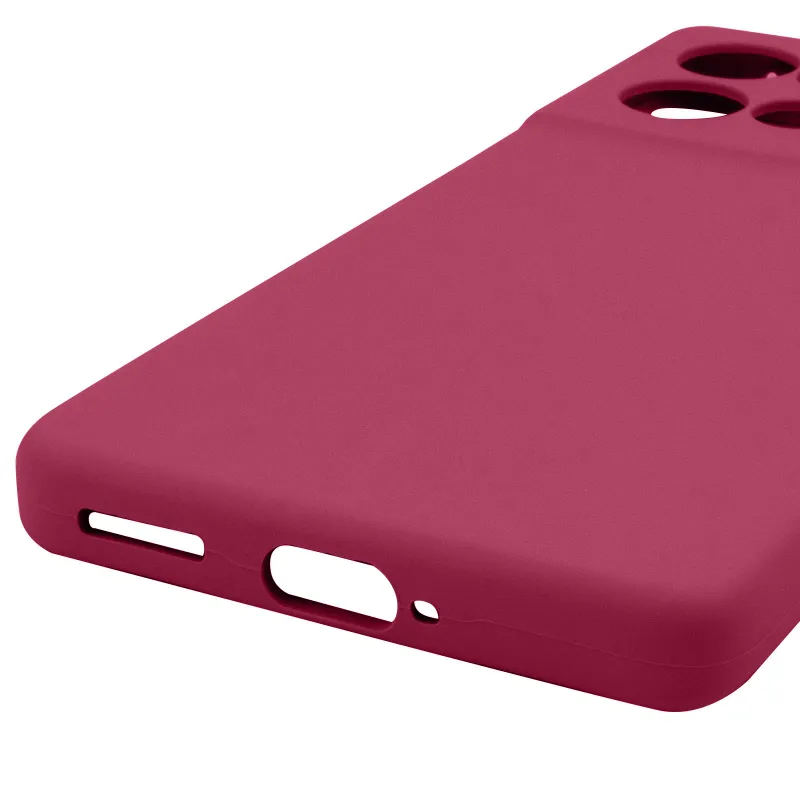 Чехол Silicone Cover Ummi Lakshmi Full Camera (AA) для Motorola Edge 50 Neo – Бордовый / Marsala. Фото 6 из 6