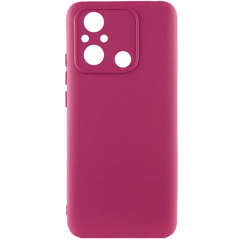 Чохол Silicone Case Lakshmi Premium із закритою камерою для Xiaomi Redmi 12C / Poco C55 – Бордовий / Plum. Фото 1 з 12
