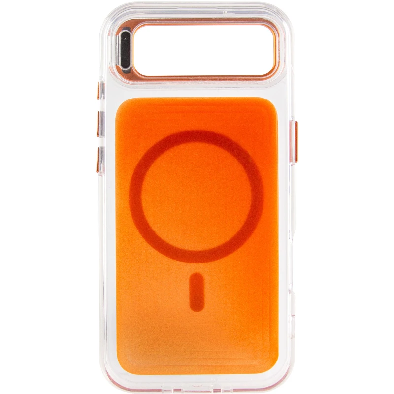 Чехол TPU+PC Jewel Sparkle with MagSafe для Apple iPhone 17 Air (6.5") – Orange Sparkle. Фото 4 из 7
