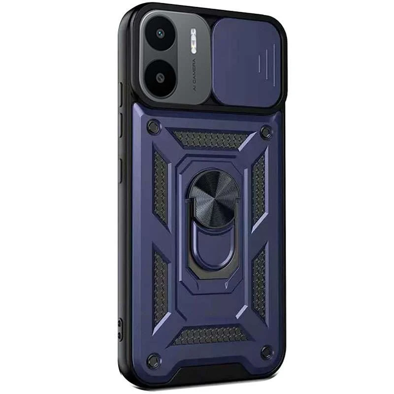 Ударопрочный чехол Serge Ring с защитой камеры для Xiaomi Redmi A1 / A2 – Синий. Фото 2 из 4